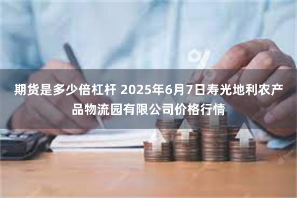 期货是多少倍杠杆 2025年6月7日寿光地利农产品物流园有限公司价格行情